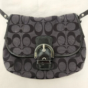 Coach Black and Gray Crossbody Bag